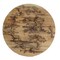 TX USA Corporation Home Decorative Round Lichtenburg Wood Burning Wall Art - Natural